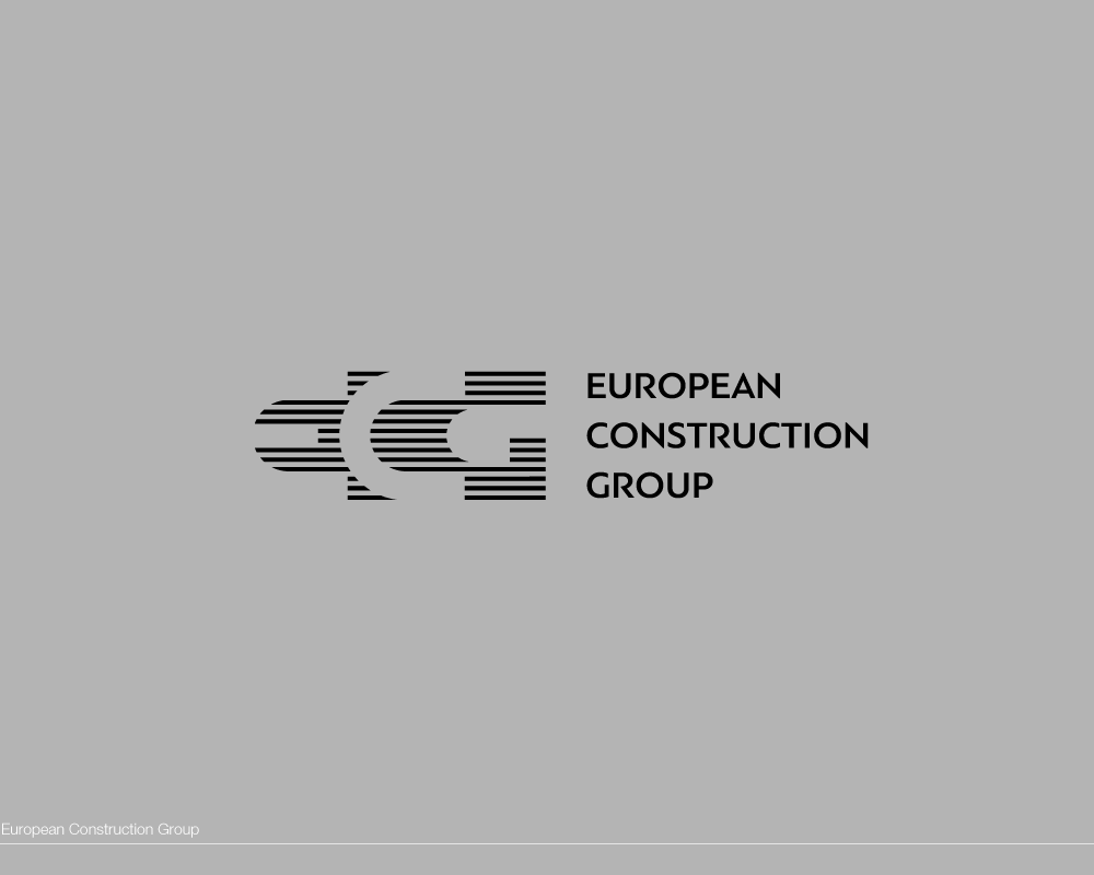ECG logo. Construction. Development logotype