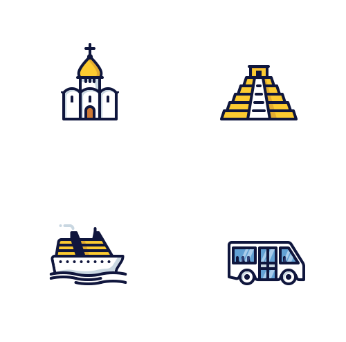 Иконки для сайта туристической компании